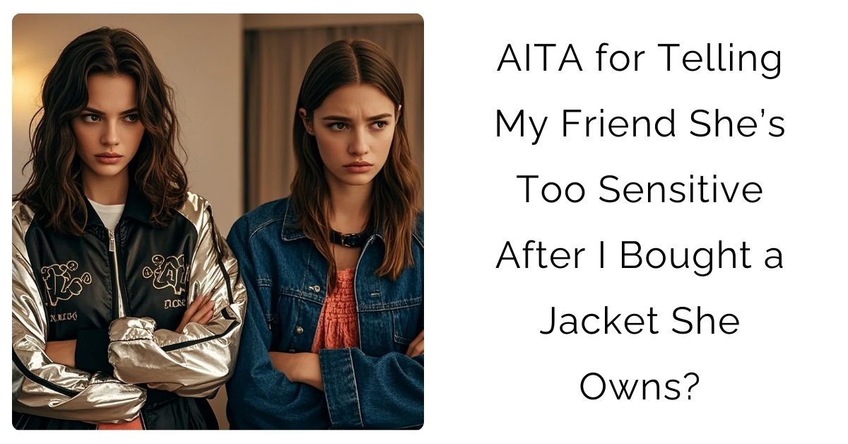 AITA for Telling My Friend She’s Too Sensitive After I Bought a Jacket She Owns?