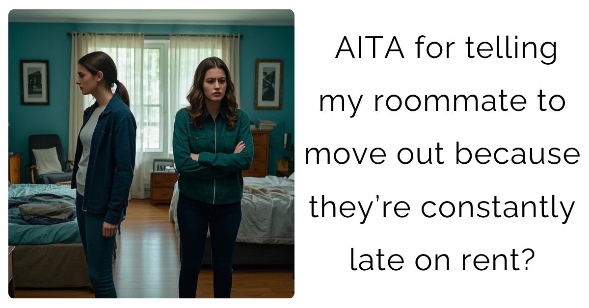 AITA for telling my roommate to move out because they’re constantly late on rent?