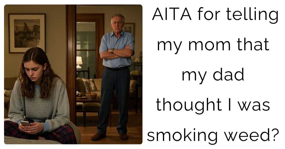 AITA for telling my mom that my dad thought I was smoking weed?