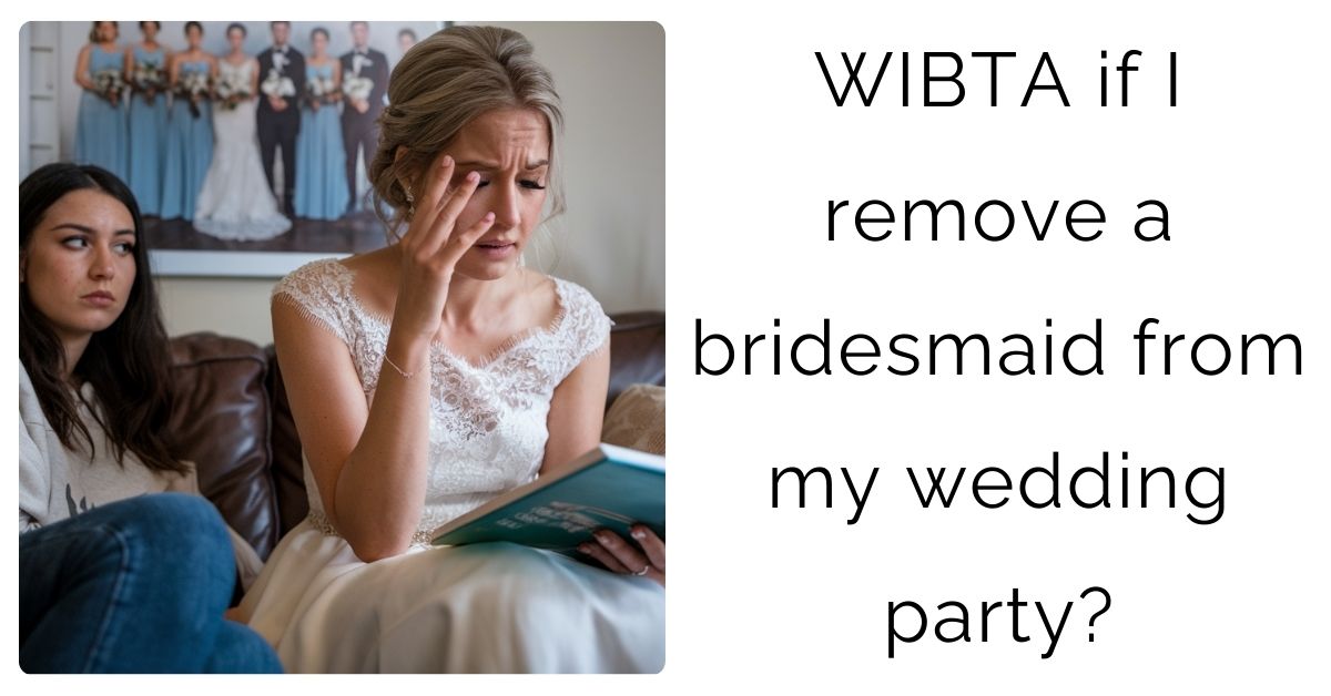 WIBTA if I remove a bridesmaid from my wedding party?