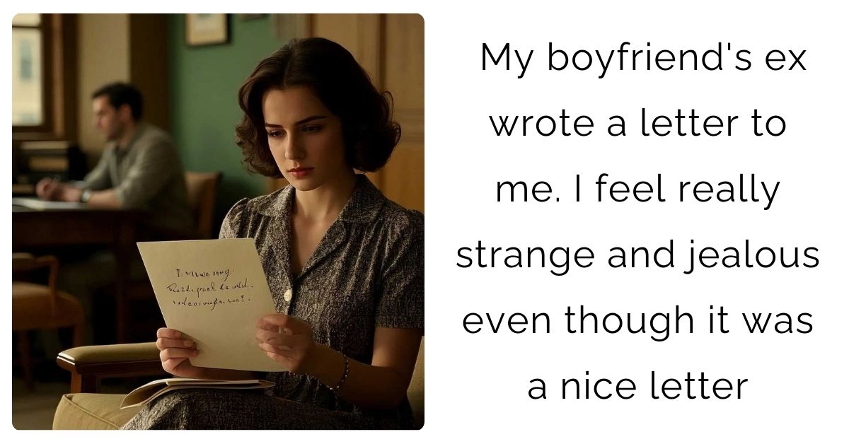 My boyfriend’s ex wrote a letter to me. I feel really strange and jealous even though it was a nice letter