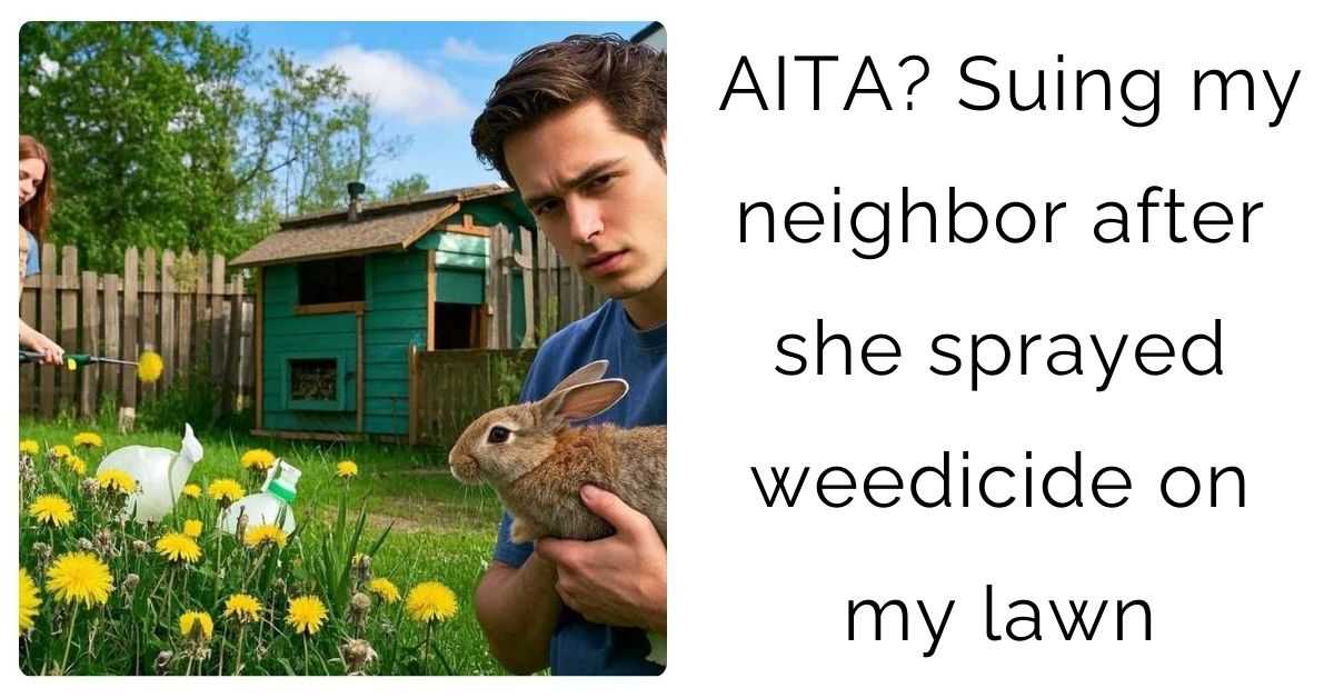 AITA? Suing my neighbor after she sprayed weedicide on my lawn