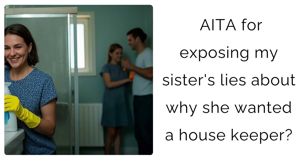 AITA for exposing my sister’s lies about why she wanted a house keeper?
